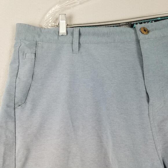 Pelagic Mako Hybrid Shorts Mens 40 Blue Performance Fishing Water Repellent Logo - Picture 2 of 16